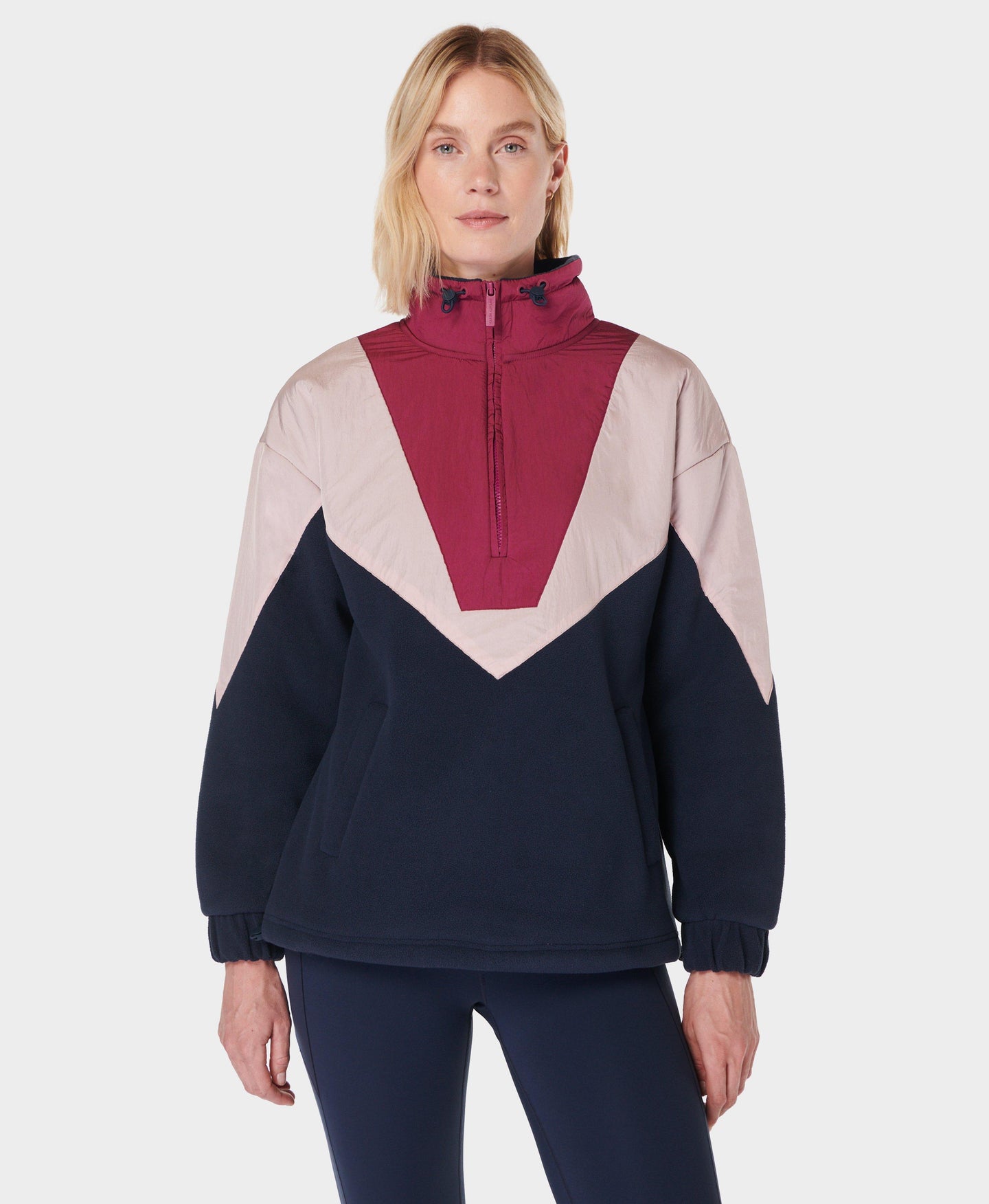 Orbit Fleece Half Zip Sb10020 Navy-Blue-Colour-Blo