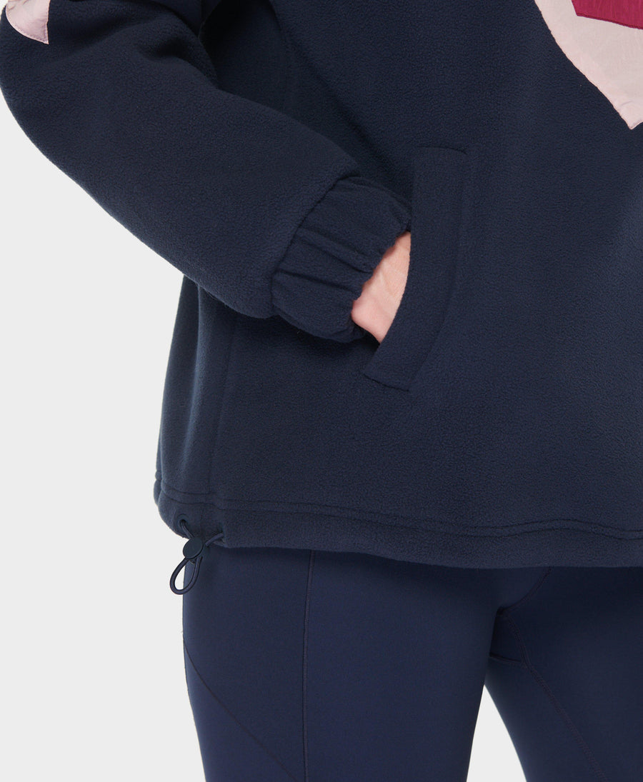 Orbit Fleece Half Zip Sb10020 Navy-Blue-Colour-Blo