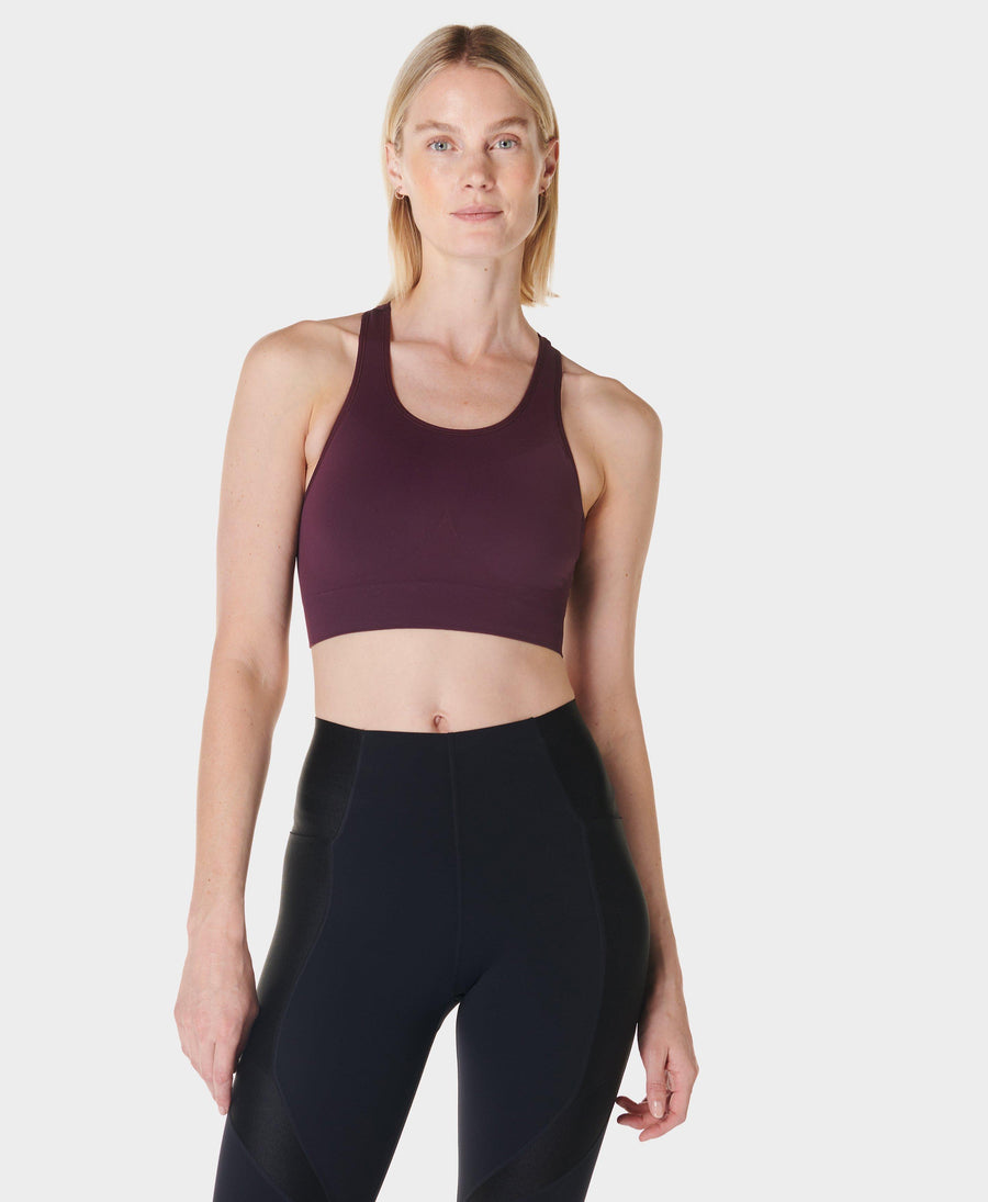 Stamina Seamless Sports Bra Sb10260 Midnight-Cherry-Purp