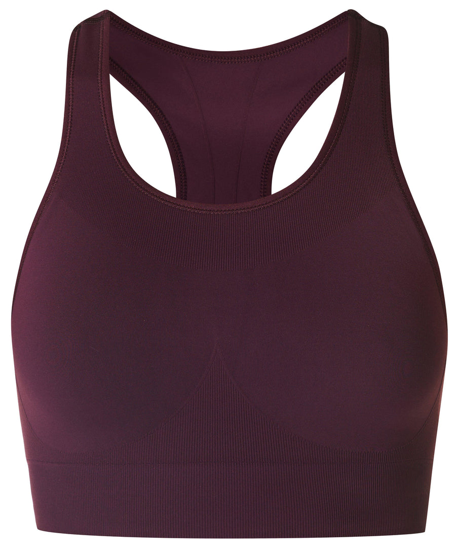 Stamina Seamless Sports Bra Sb10260 Midnight-Cherry-Purp