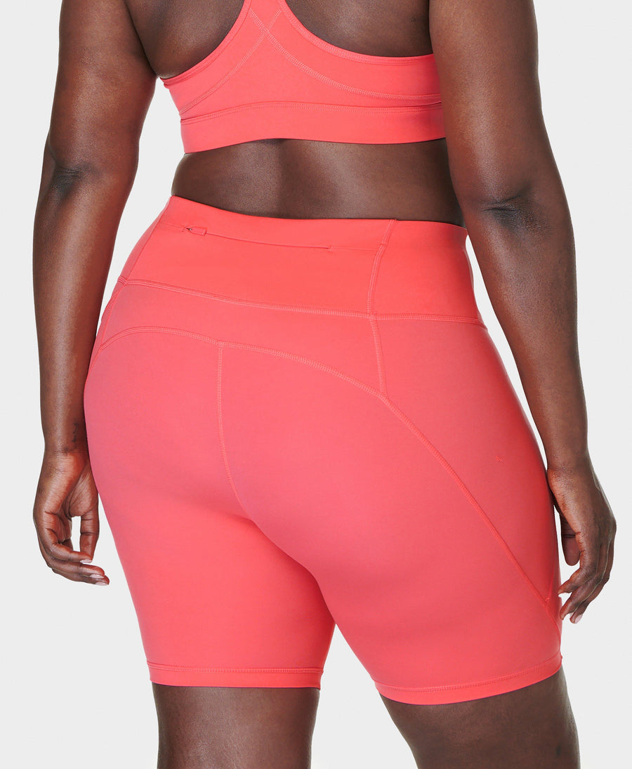 Power 9 Biker Shorts Sb4822p L Coral-Pink