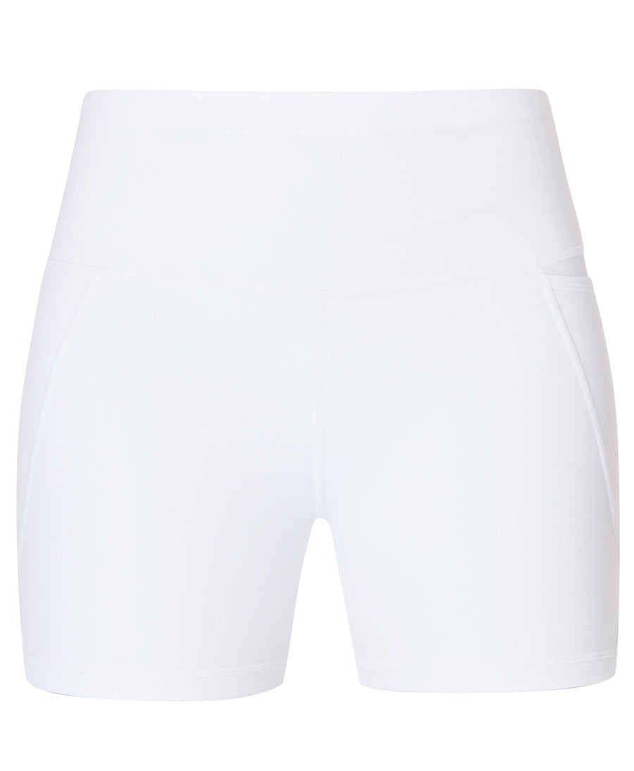 Power 4 Biker Shorts Sb4822p S White