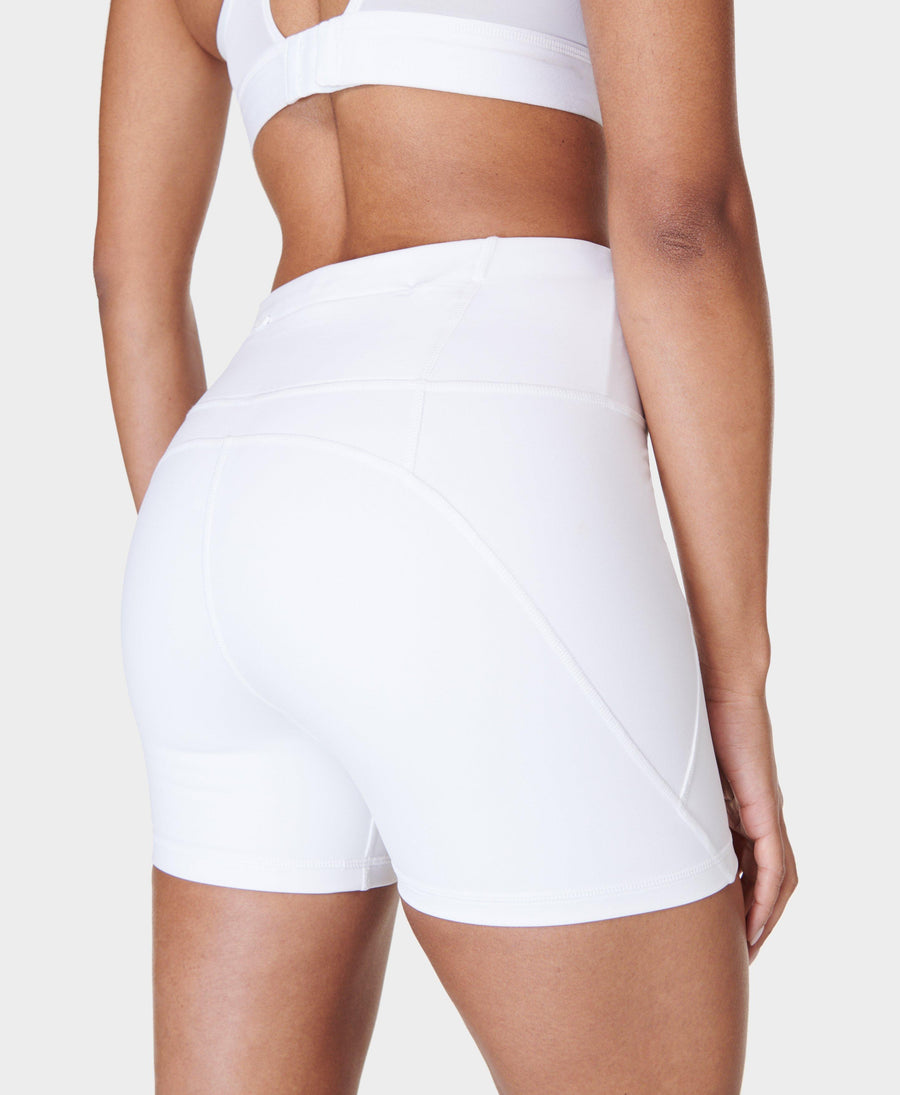 Power 4 Biker Shorts Sb4822p S White