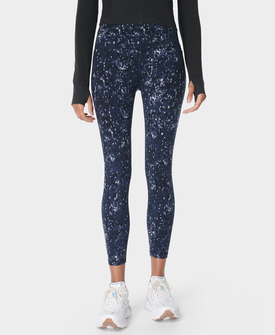 Power Workout Leggings Sb5400a Blue-Ebony-Print