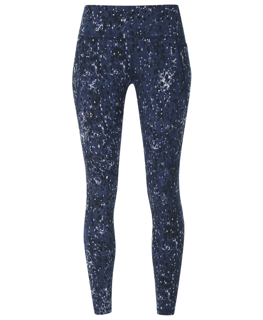 Power Workout Leggings Sb5400a Blue-Ebony-Print