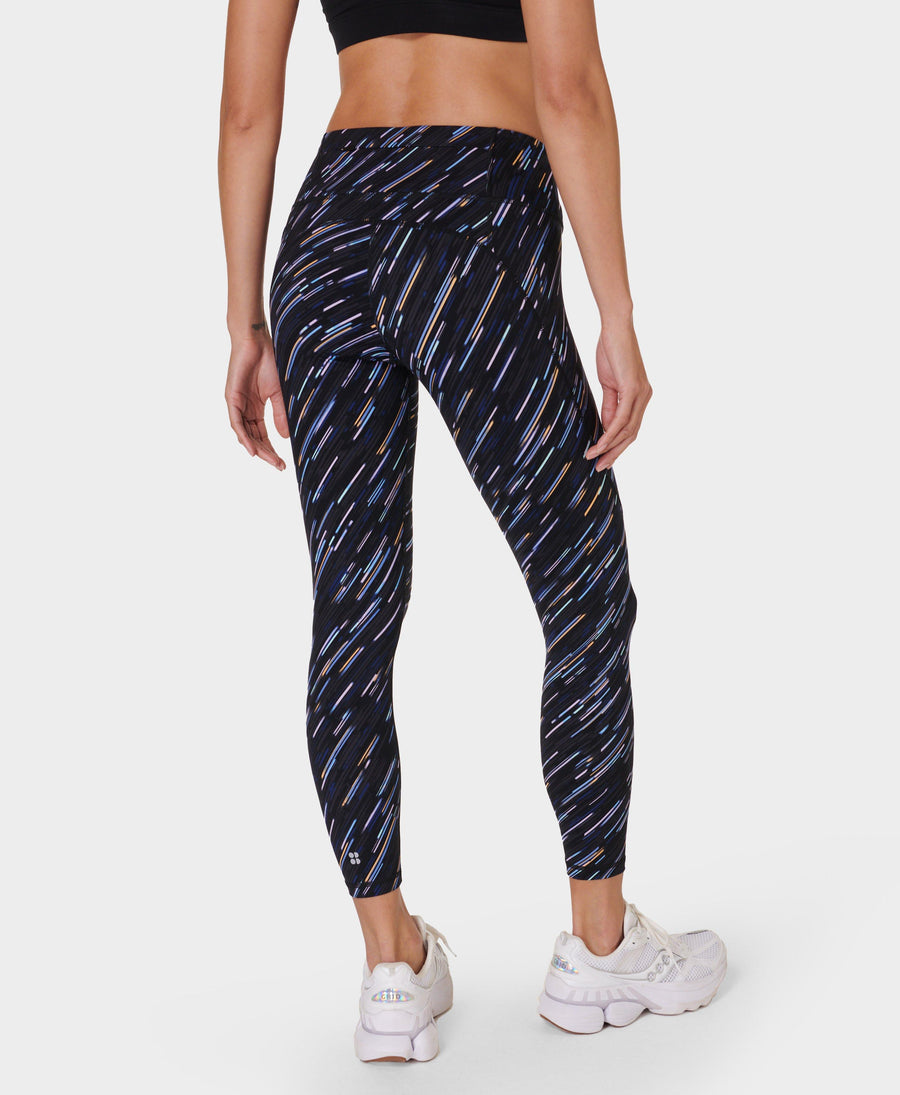 Power 7/8 Workout Leggings Sb5400a 78 Black-Gradient-Strip