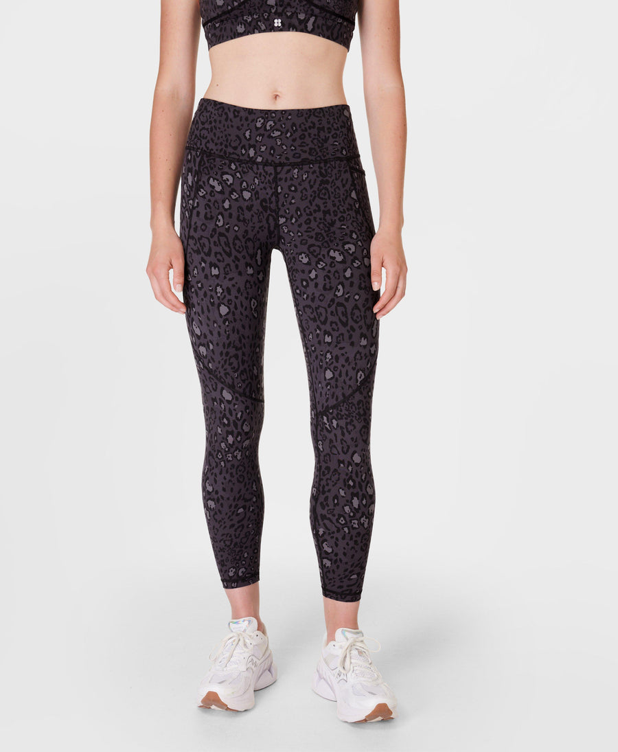 Power 7/8 Workout Leggings Sb5400a 78 Black-Luxe-Leopard-P