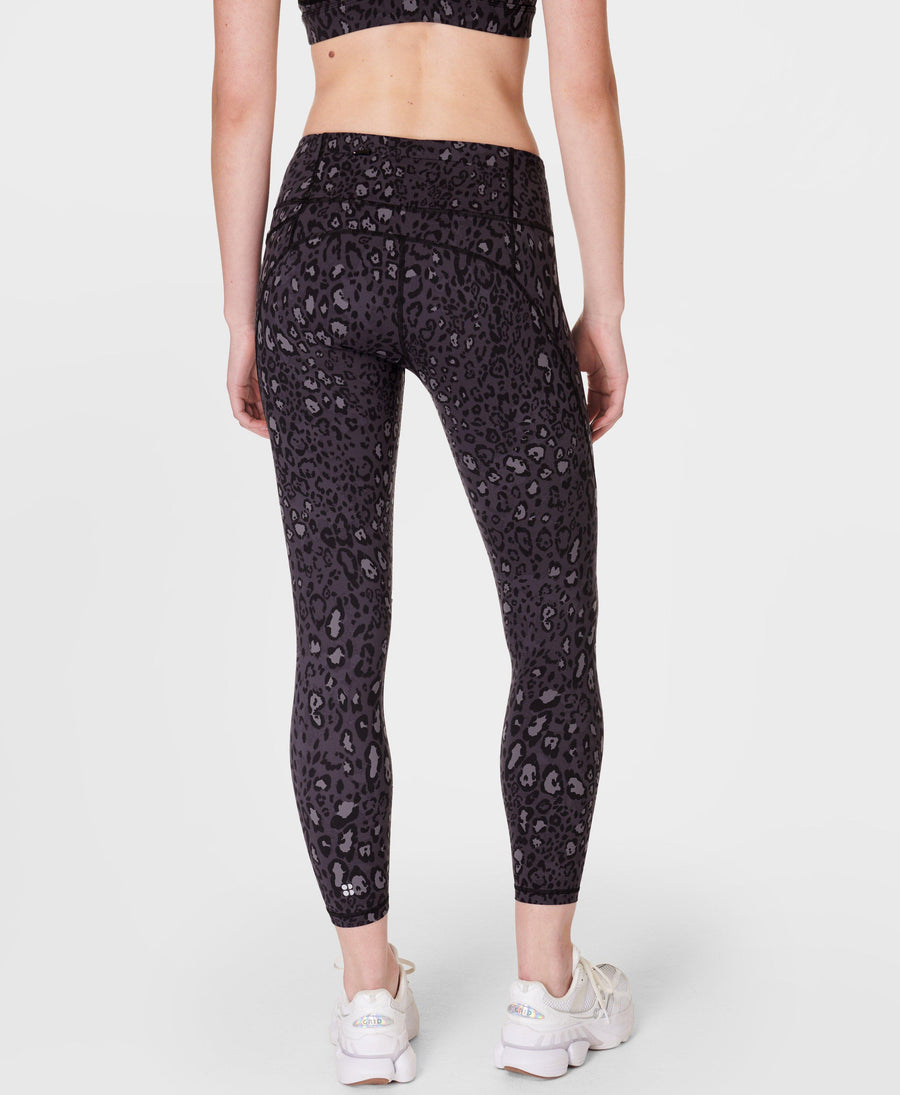 Power 7/8 Workout Leggings Sb5400a 78 Black-Luxe-Leopard-P