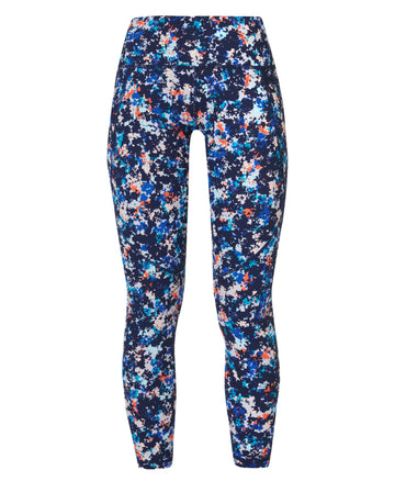 Power 7/8 Workout Leggings Sb5400a 78 Blue-Ditsy-Dab-Flora