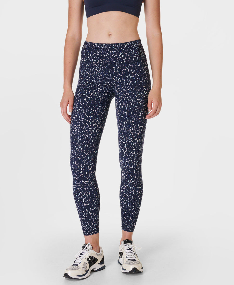 Power 7/8 Workout Leggings Sb5400a 78 Blue-Mineral-Print