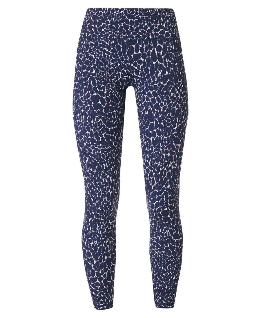 Power 7/8 Workout Leggings Sb5400a 78 Blue-Mineral-Print