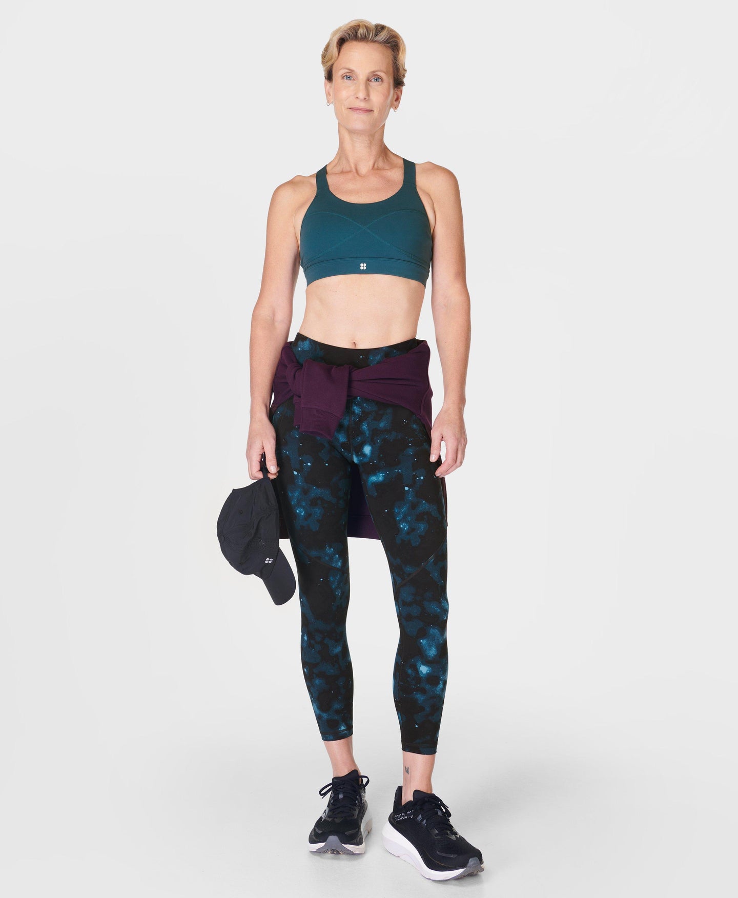 Power 7/8 Workout Leggings Sb5400a 78 Blue-Mystic-Print