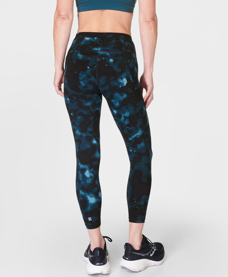 Power 7/8 Workout Leggings Sb5400a 78 Blue-Mystic-Print