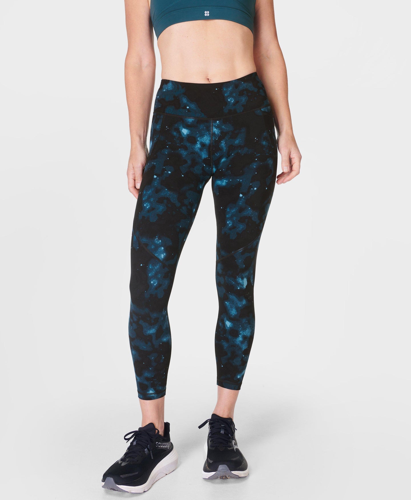 Power 7/8 Workout Leggings Sb5400a 78 Blue-Mystic-Print