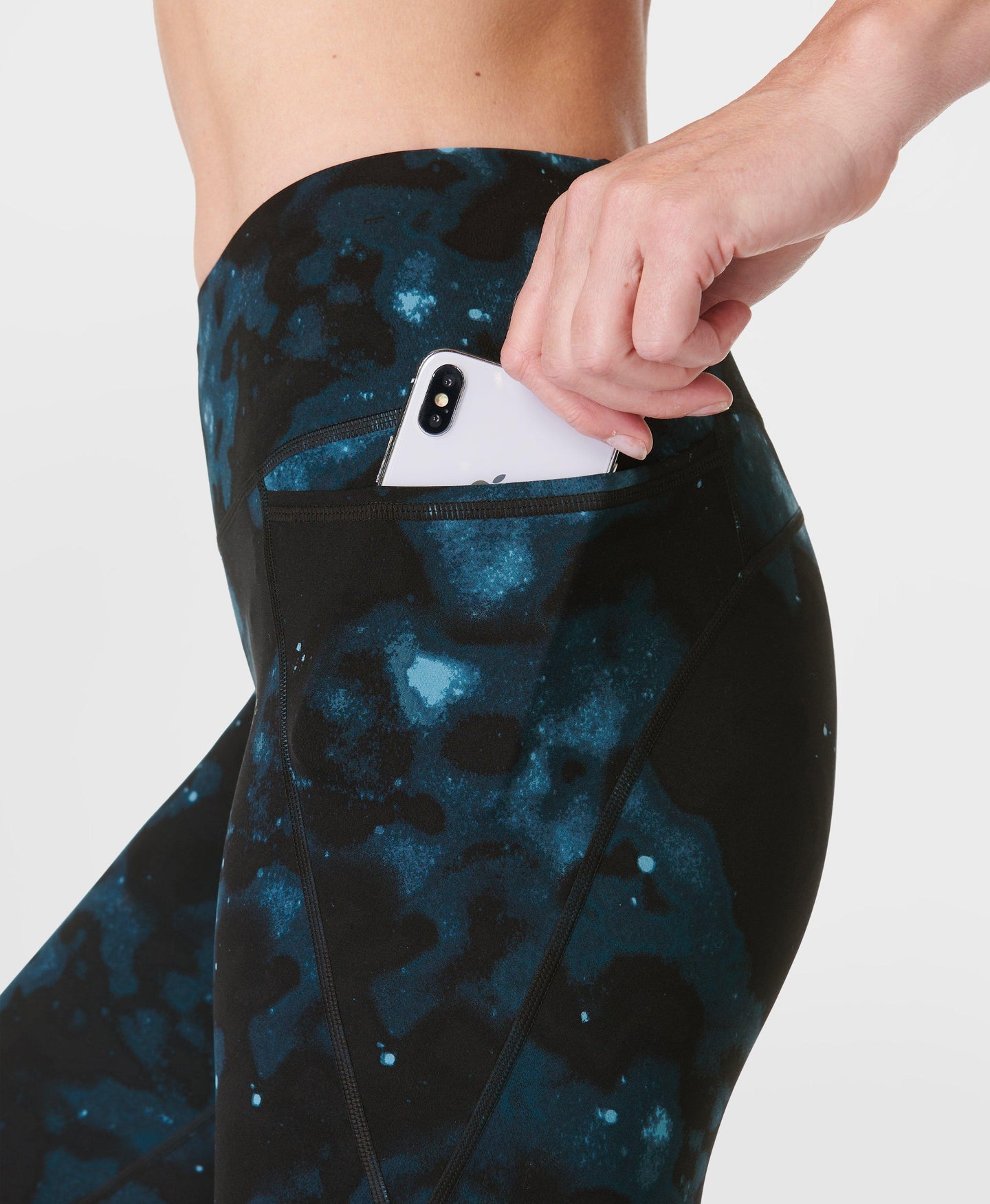 Power 7/8 Workout Leggings Sb5400a 78 Blue-Mystic-Print