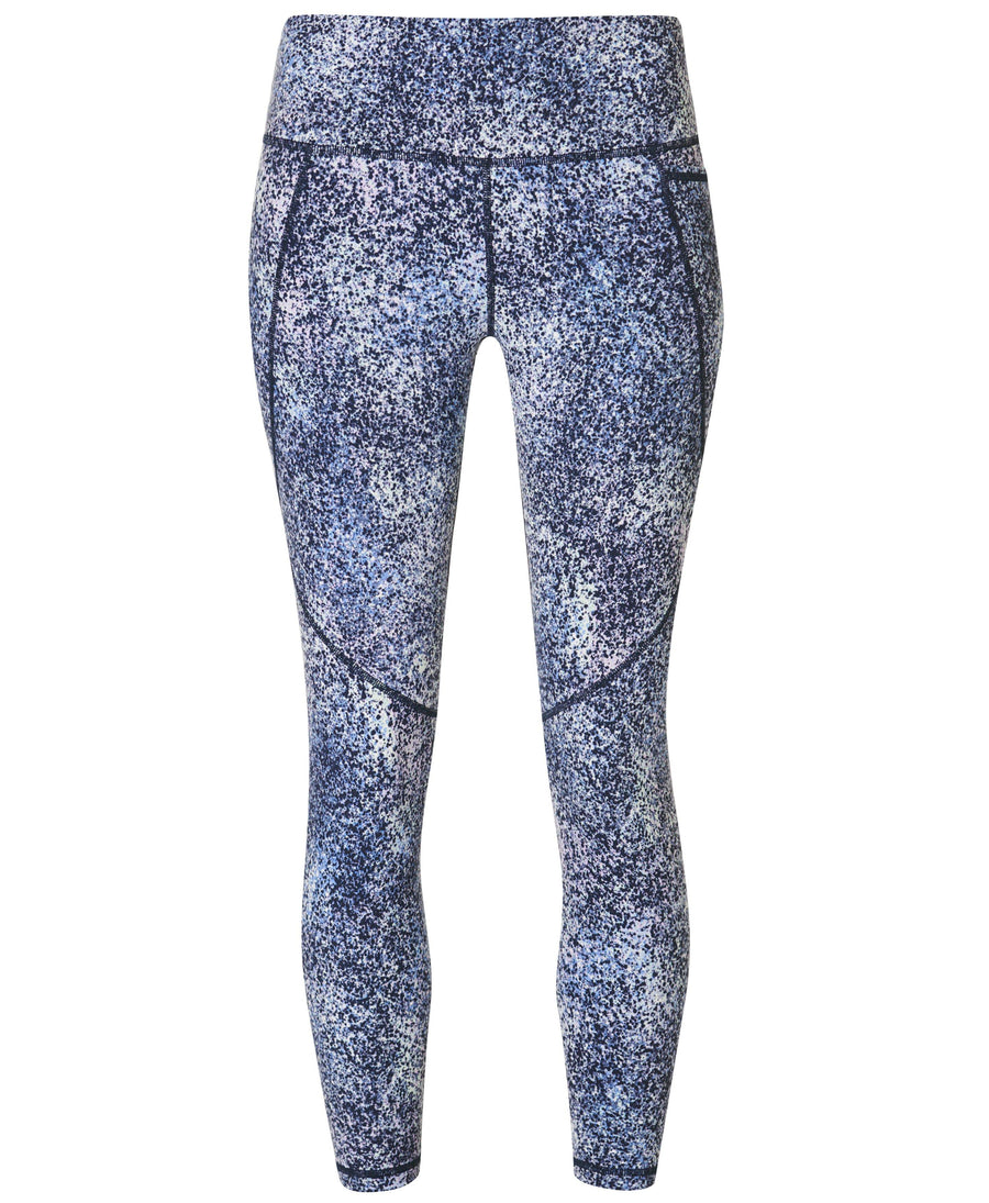 Power 7/8 Workout Leggings Sb5400a 78 Blue-Speckle-Print