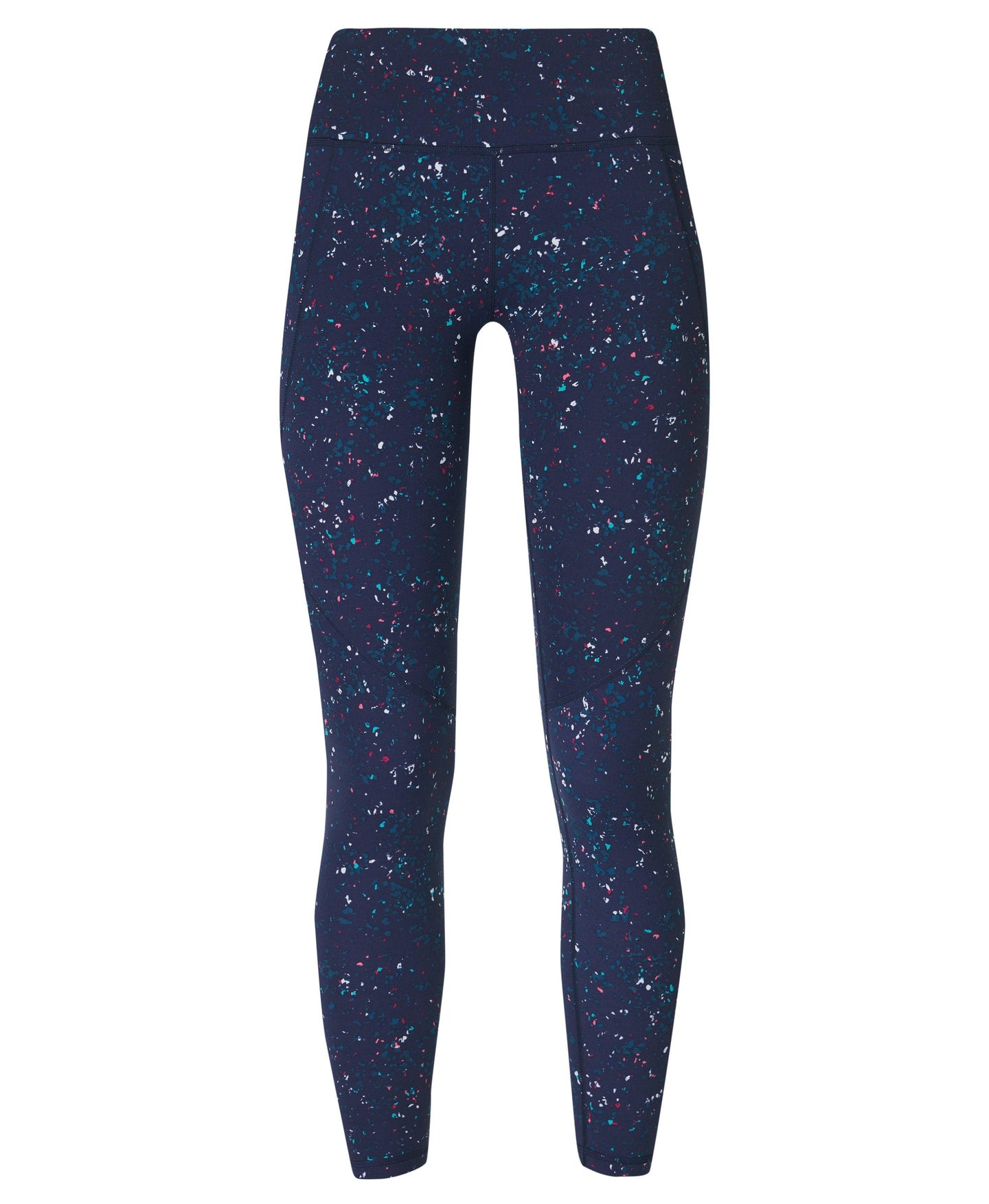 Power 7/8 Workout Leggings Sb5400a 78 Blue-Stipple-Print