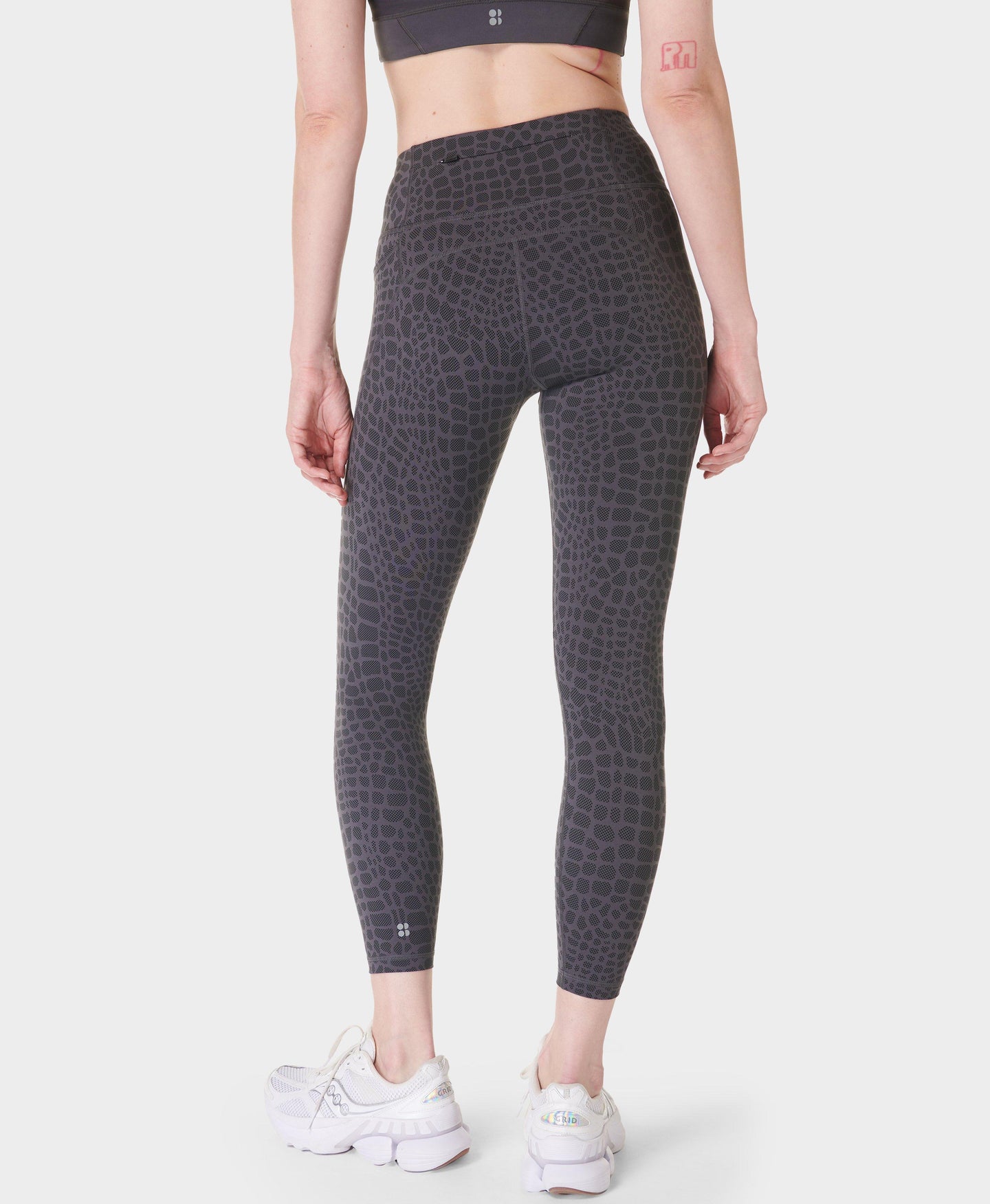 Power 7/8 Workout Leggings Sb5400a 78 Grey-Croc-Halftone-P