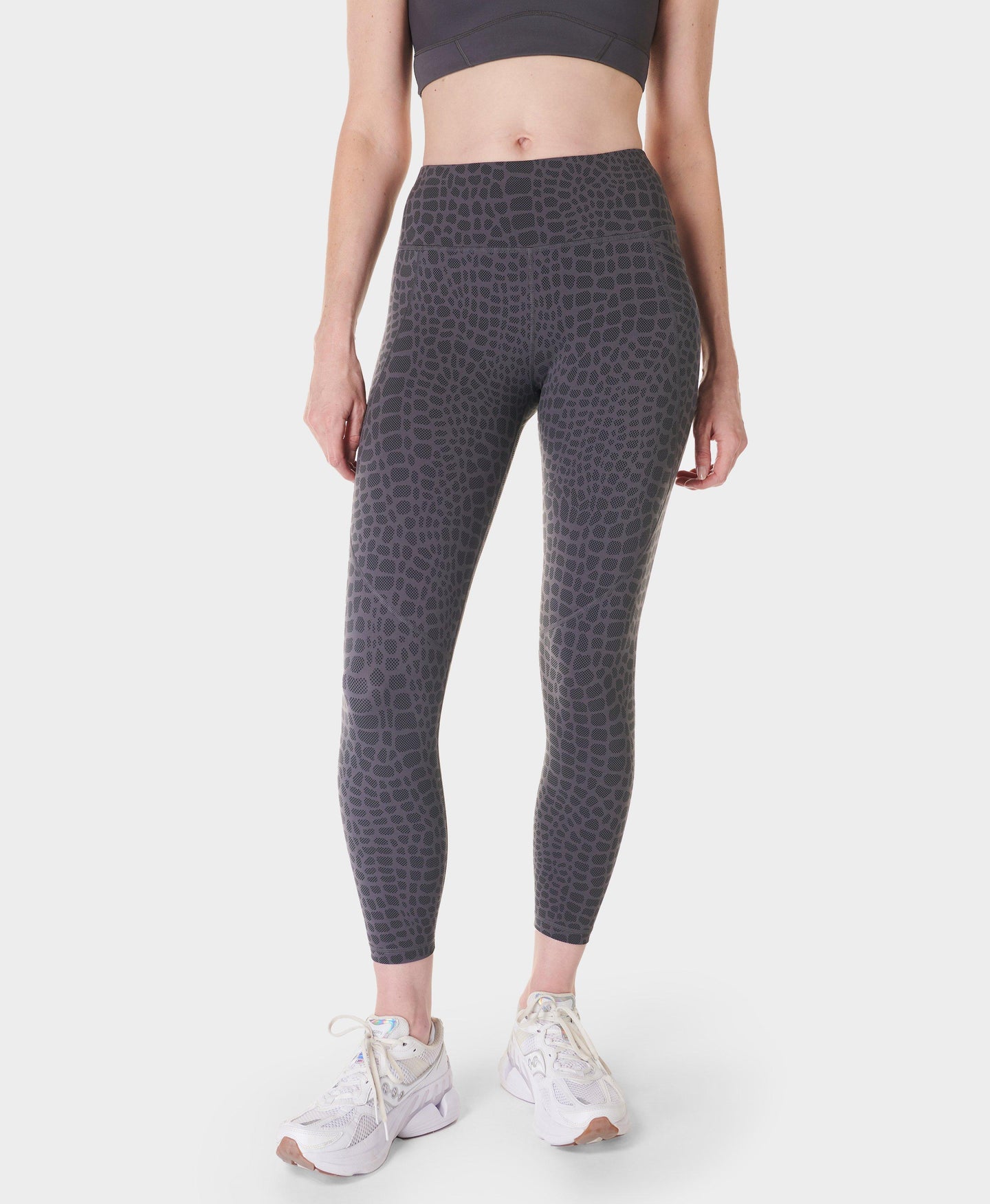 Power 7/8 Workout Leggings Sb5400a 78 Grey-Croc-Halftone-P