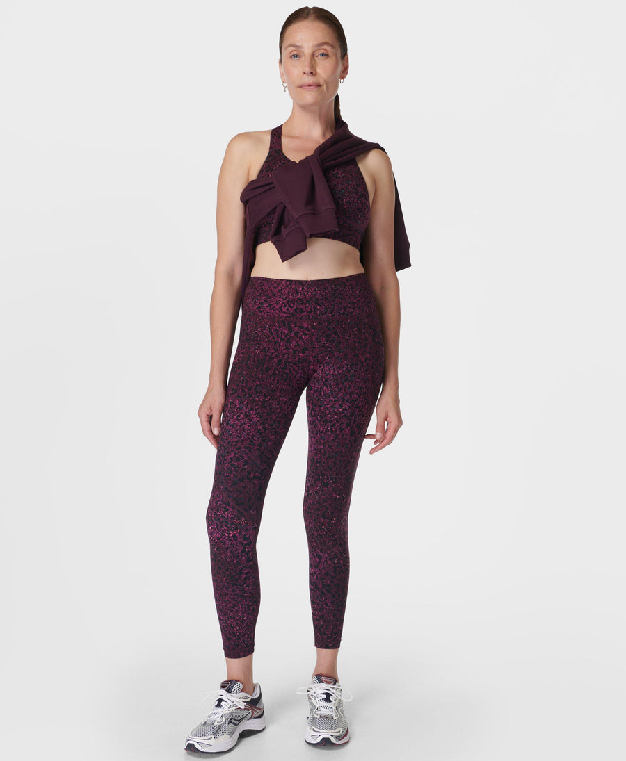 Power 7/8 Workout Leggings Sb5400a 78 Purple-Dragonfly-Pri