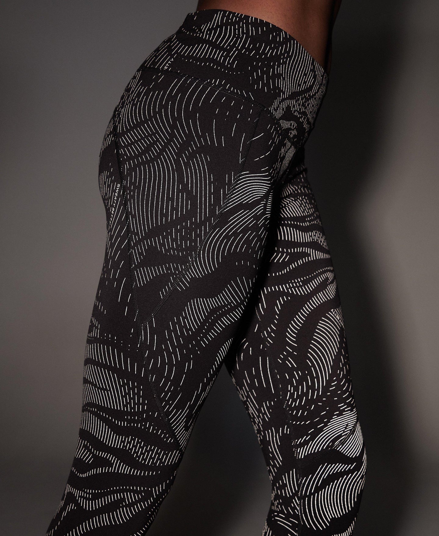 Power Reflective Workout Leggi Sb5400r Black-Wavey-Reflecti