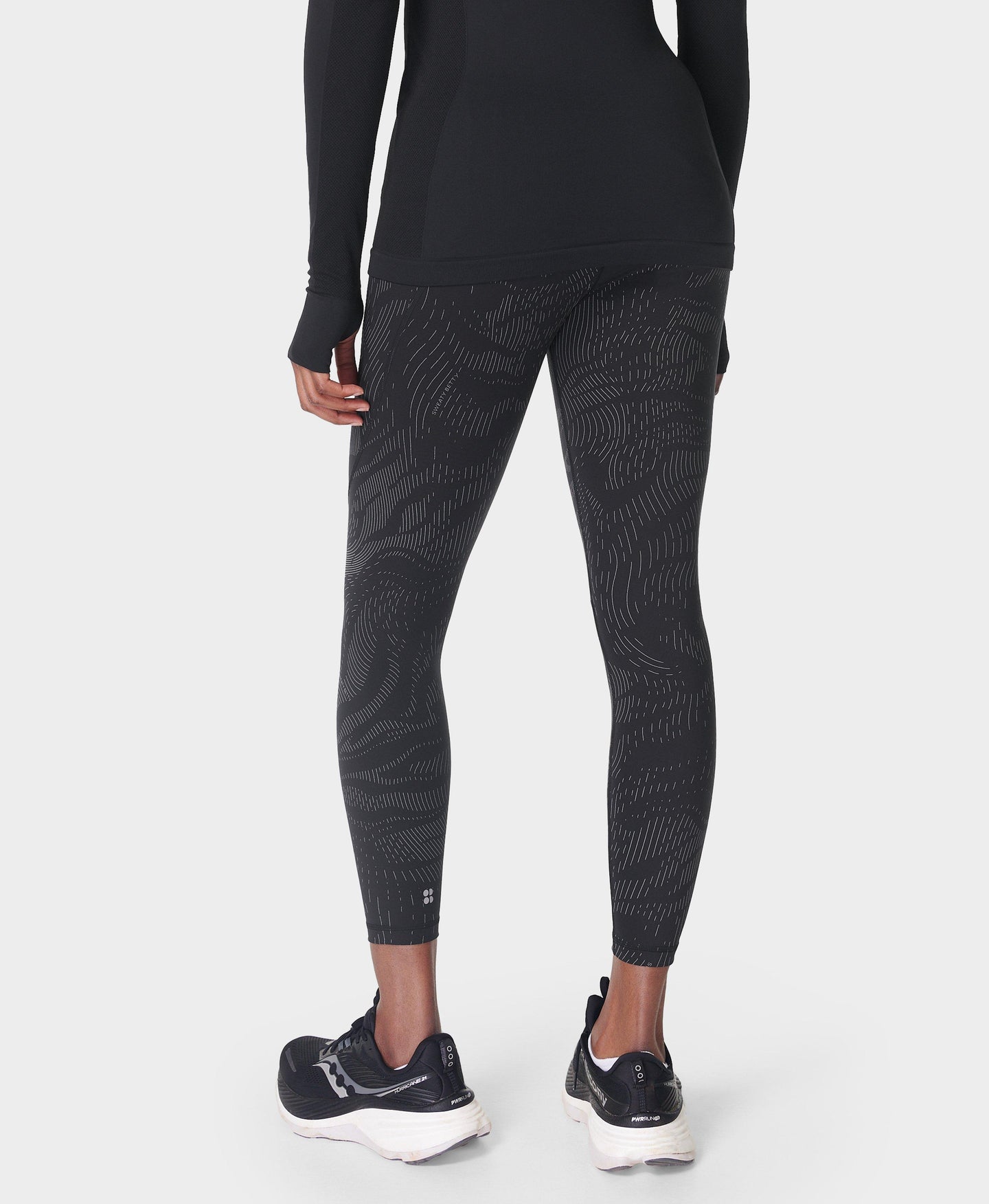 Power Reflective Workout Leggi Sb5400r Black-Wavey-Reflecti