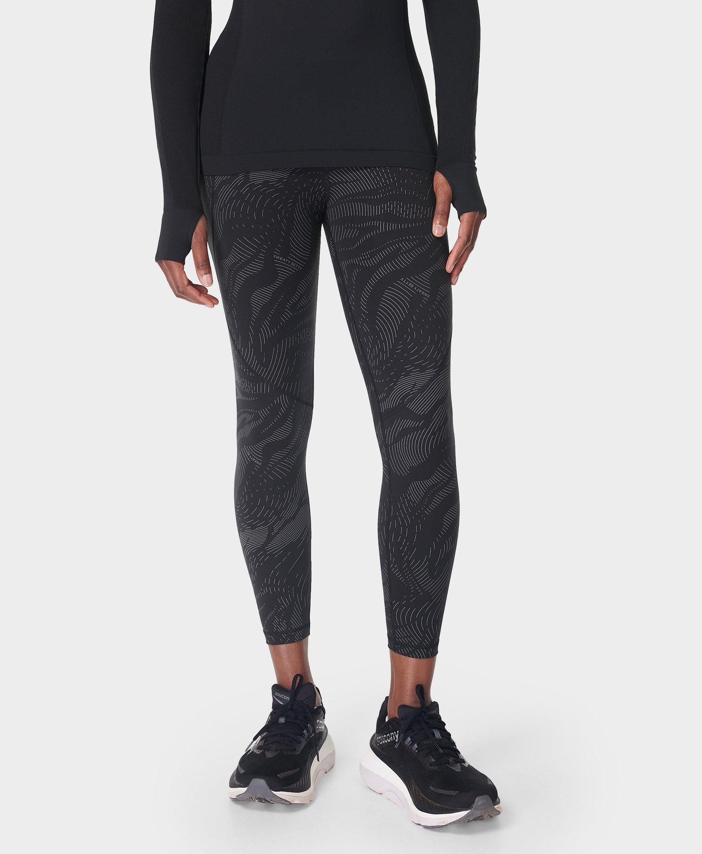 Power Reflective Workout Leggi Sb5400r Black-Wavey-Reflecti