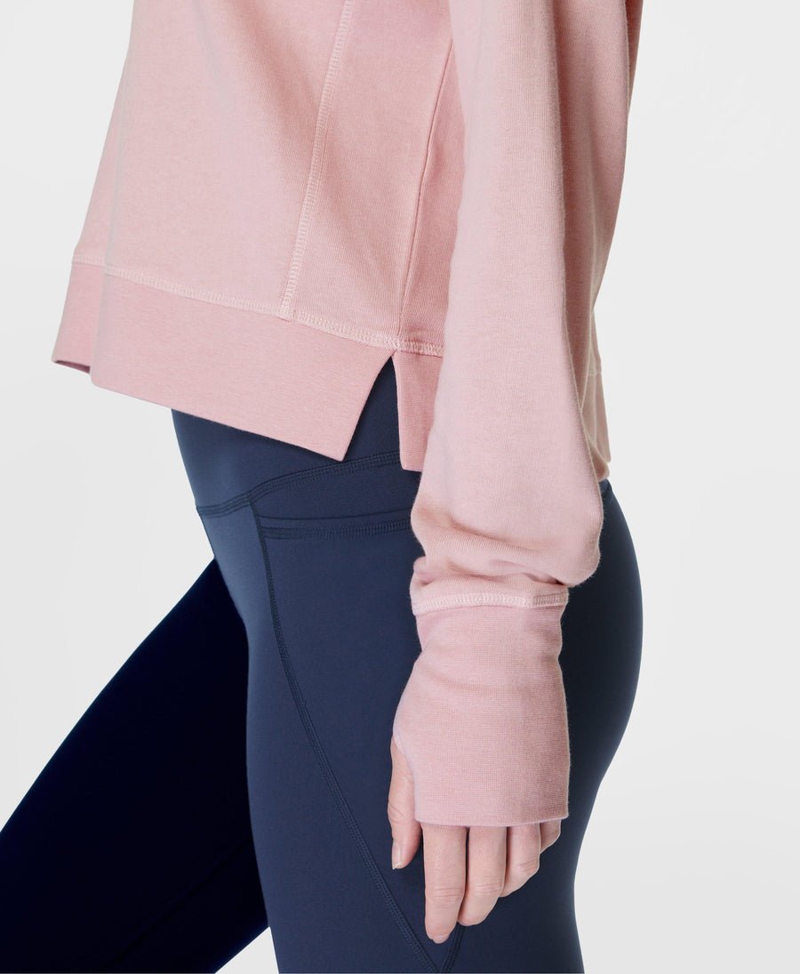 After Class Crop Sweatshirt Sb5622c Pirouette-Pink