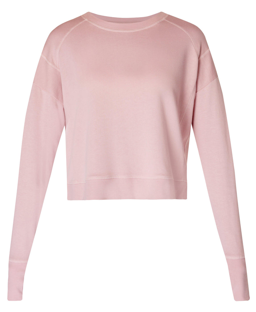 After Class Crop Sweatshirt Sb5622c Pirouette-Pink