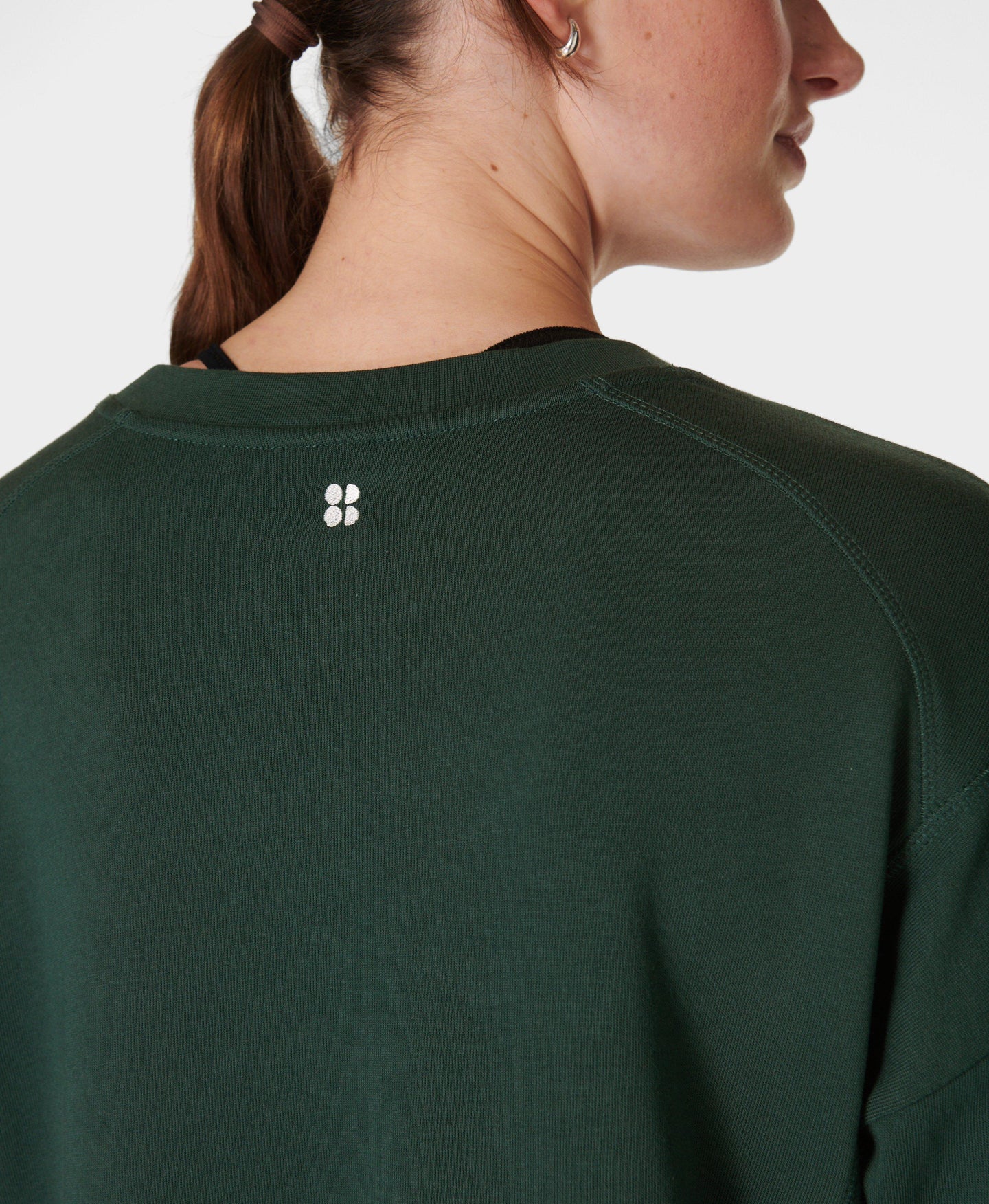 After Class Crop Sweatshirt Sb5622c Trek-Green