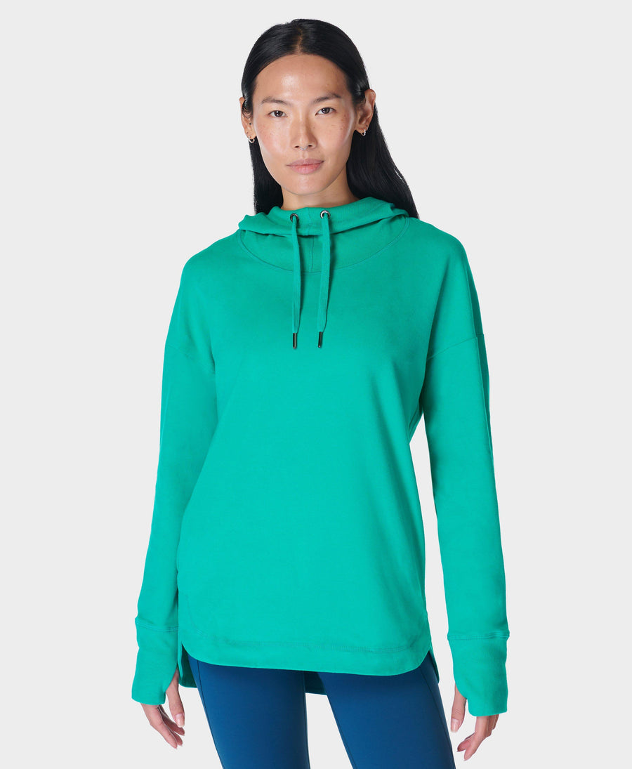 Escape Luxe Fleece Hoody Sb6426 Gem-Green