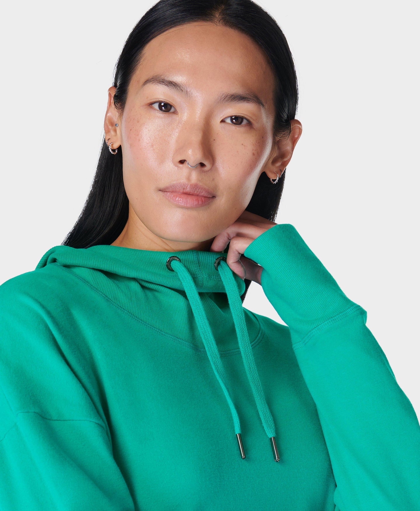 Escape Luxe Fleece Hoody Sb6426 Gem-Green