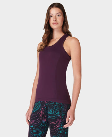 Athlete Seamless Workout Tank Sb6545 Midnight-Cherry-Purp