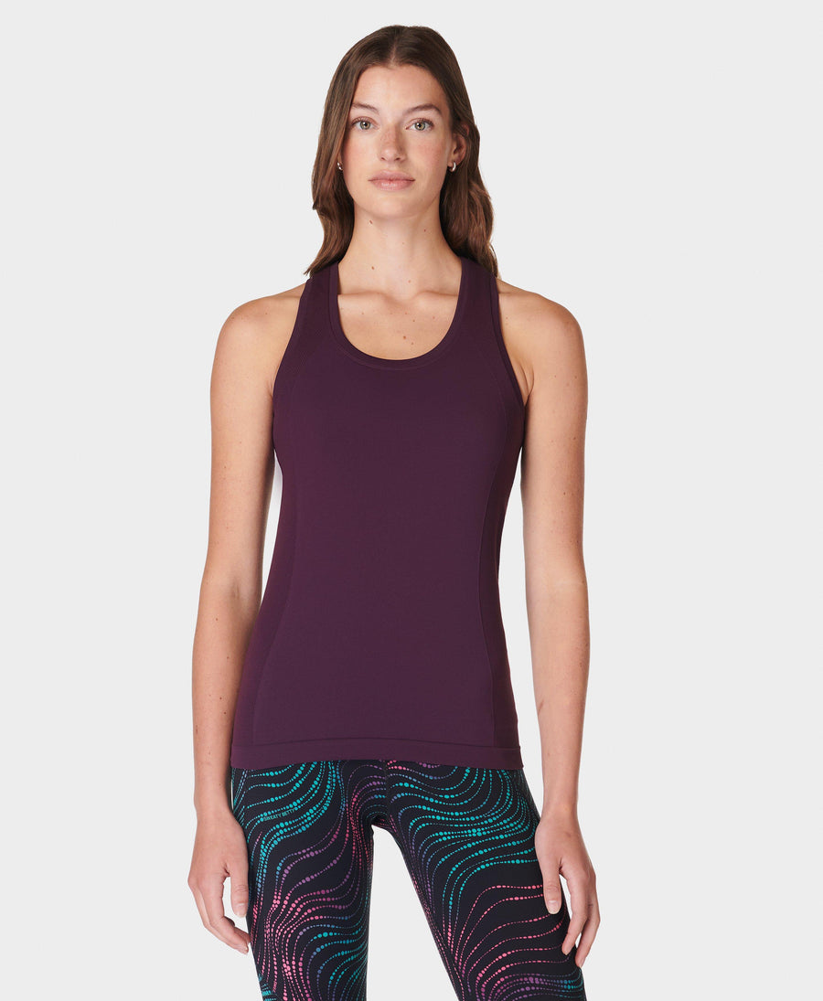 Athlete Seamless Workout Tank Sb6545 Midnight-Cherry-Purp