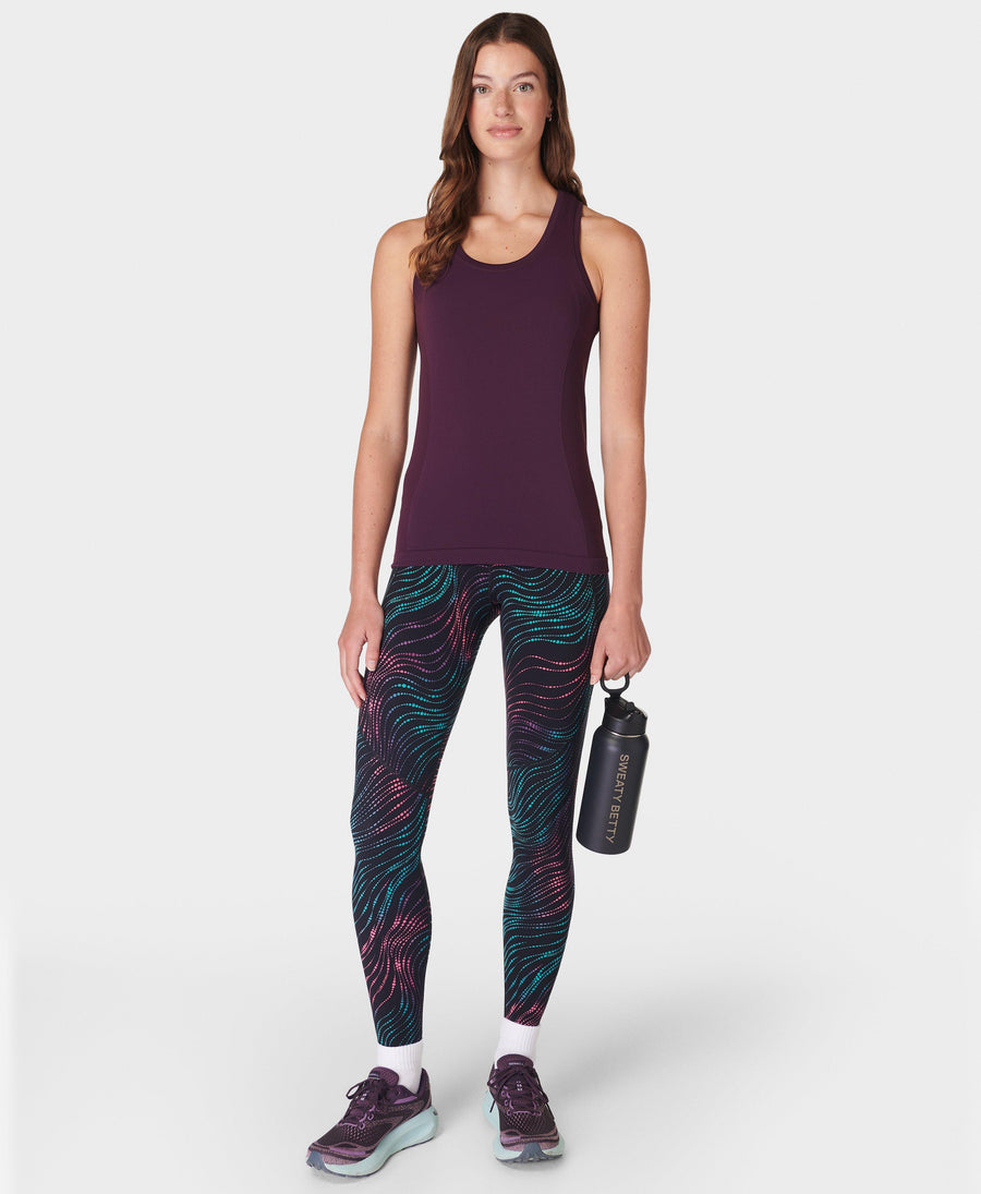 Athlete Seamless Workout Tank Sb6545 Midnight-Cherry-Purp