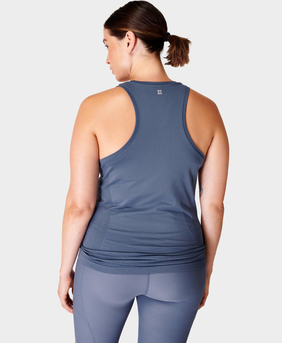 Athlete Crop Seamless Workout Sb6545c Endless-Blue