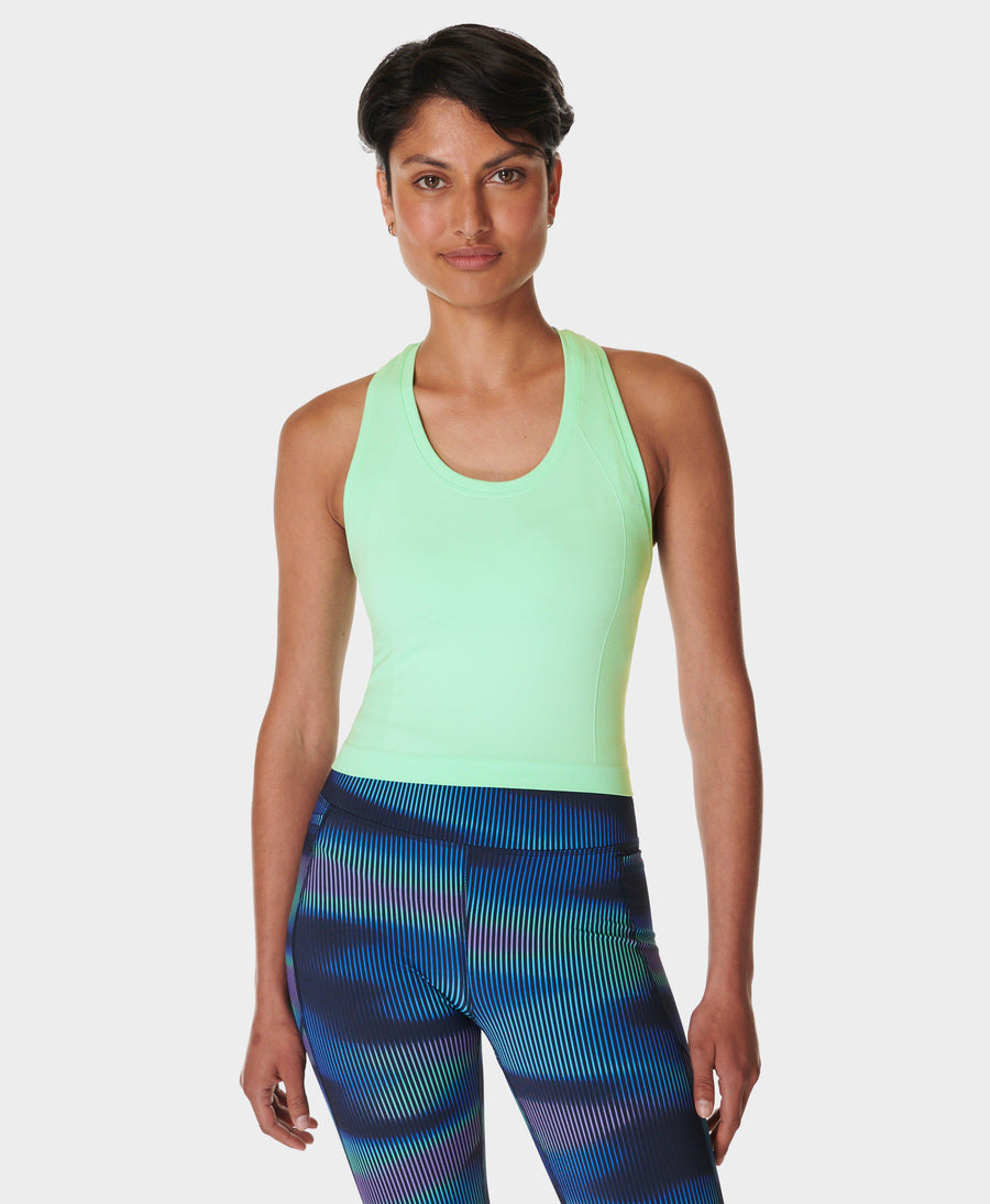 Athlete Crop Seamless Workout Sb6545c Neo-Mint-Green