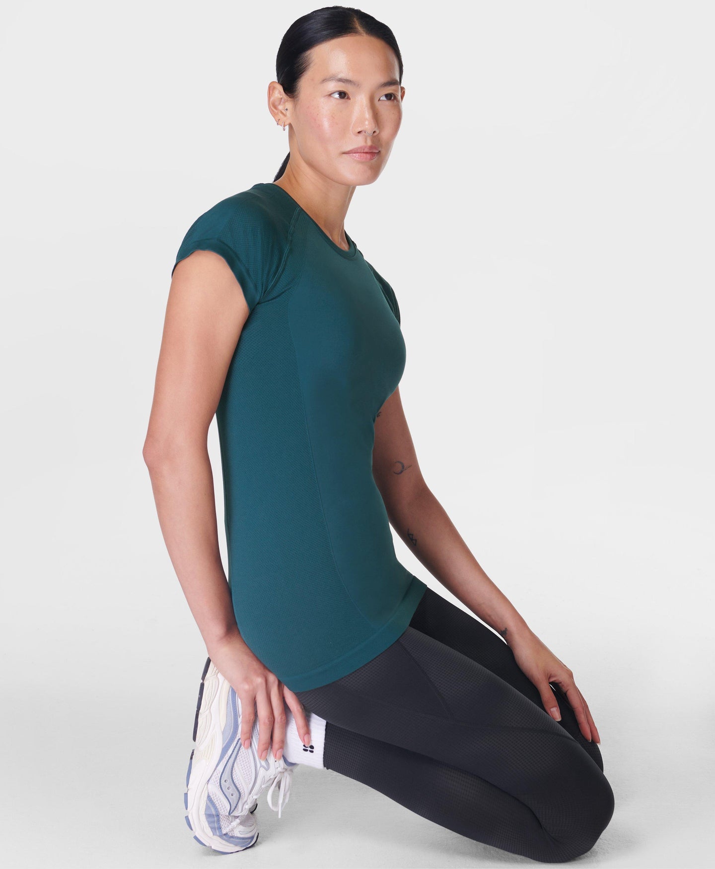 Athlete Seamless Workout T-shi Sb6546 Deep-Green