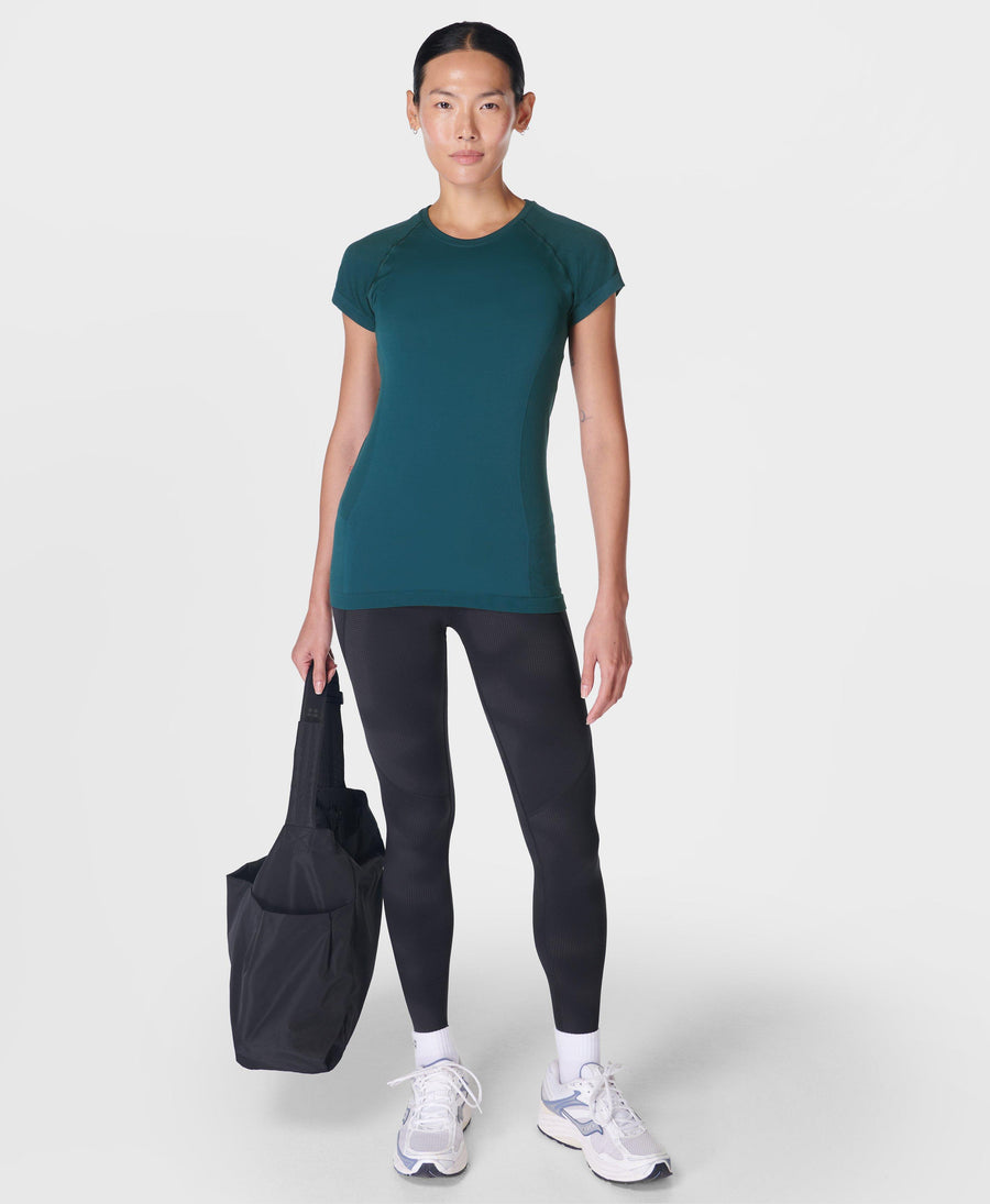 Athlete Seamless Workout T-shi Sb6546 Deep-Green