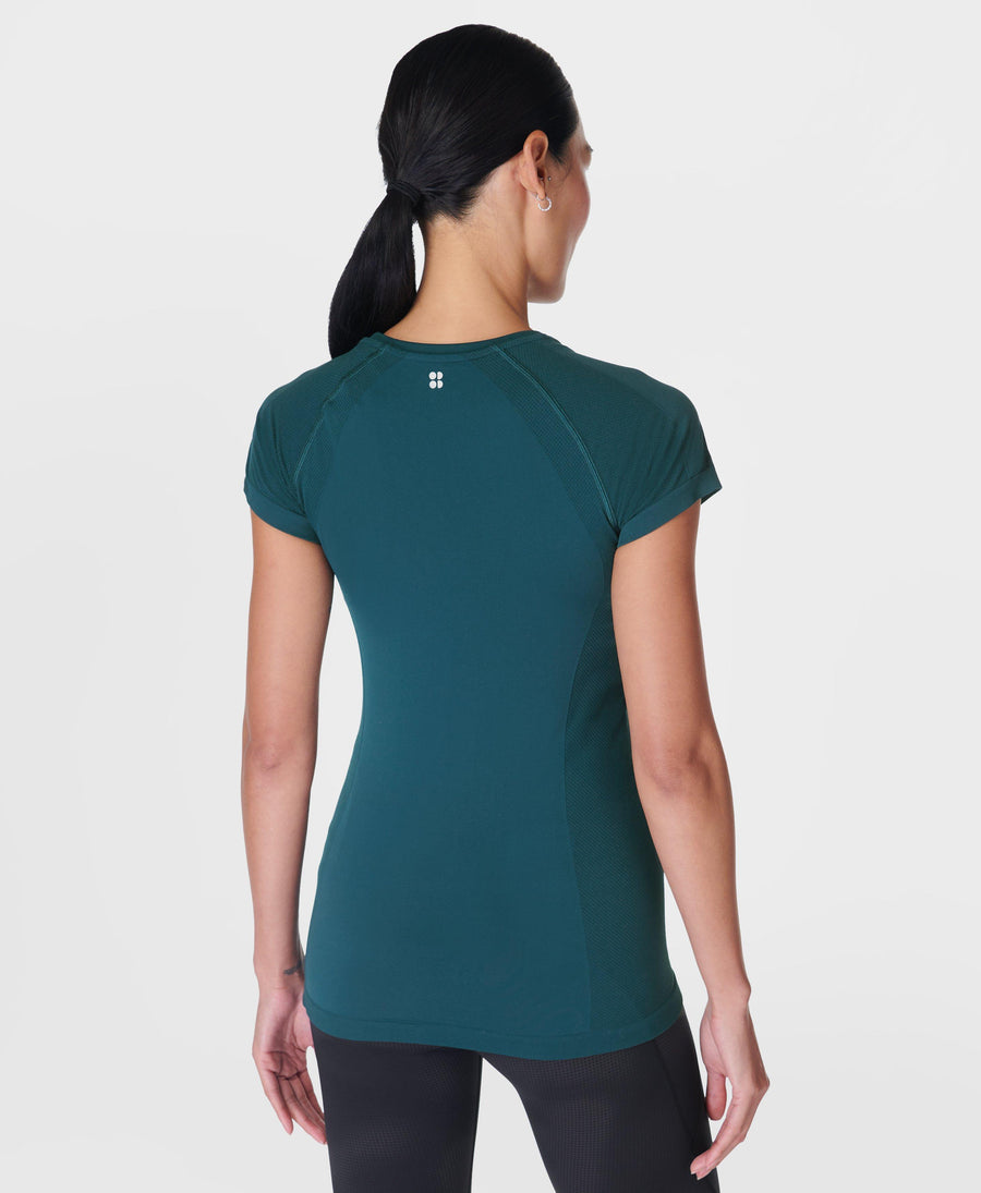 Athlete Seamless Workout T-shi Sb6546 Deep-Green