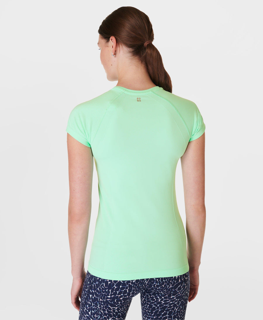 Athlete Seamless Workout T-shi Sb6546 Neo-Mint-Green