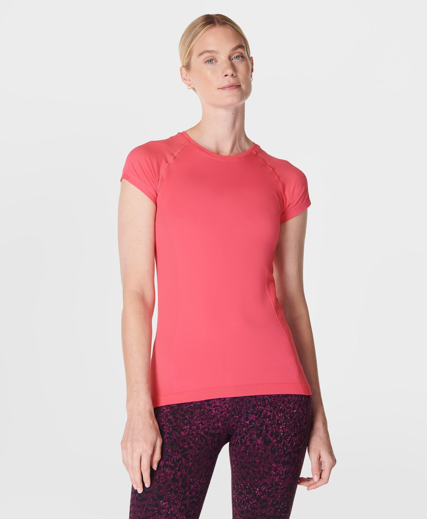 Athlete Seamless Workout T-shi Sb6546 Sweet-Pink