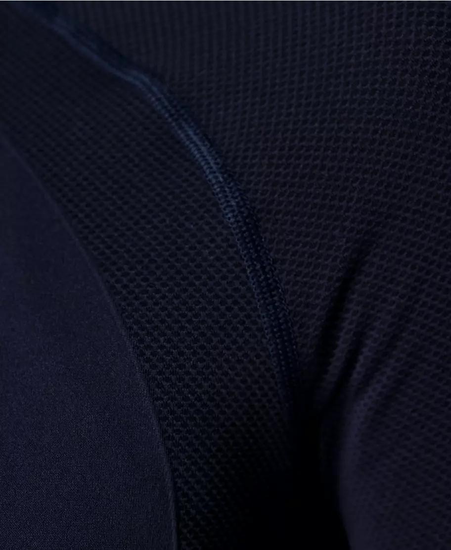 Athlete Seamless Half Zip Long Sb6548 Navy-Blue