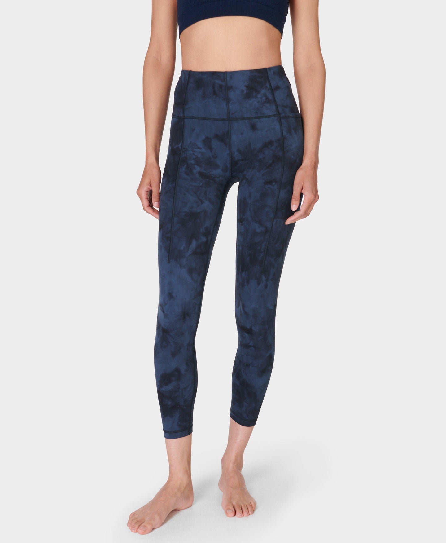 Super Soft Yoga Leggings Sb6916aa Navy-Blue-Spray-Dye