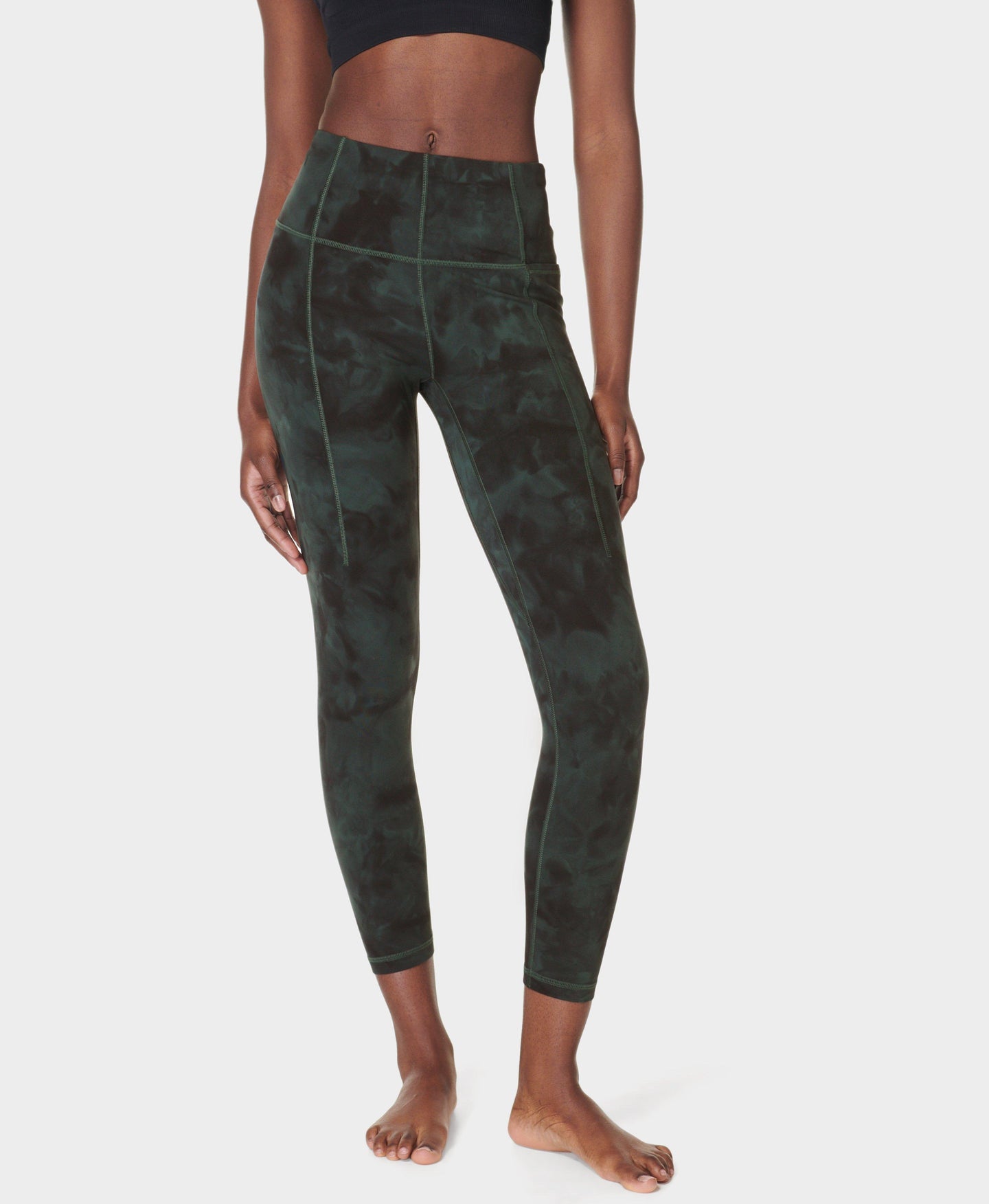 Super Soft Yoga Leggings Sb6916aa Trek-Green-Spray-Dye