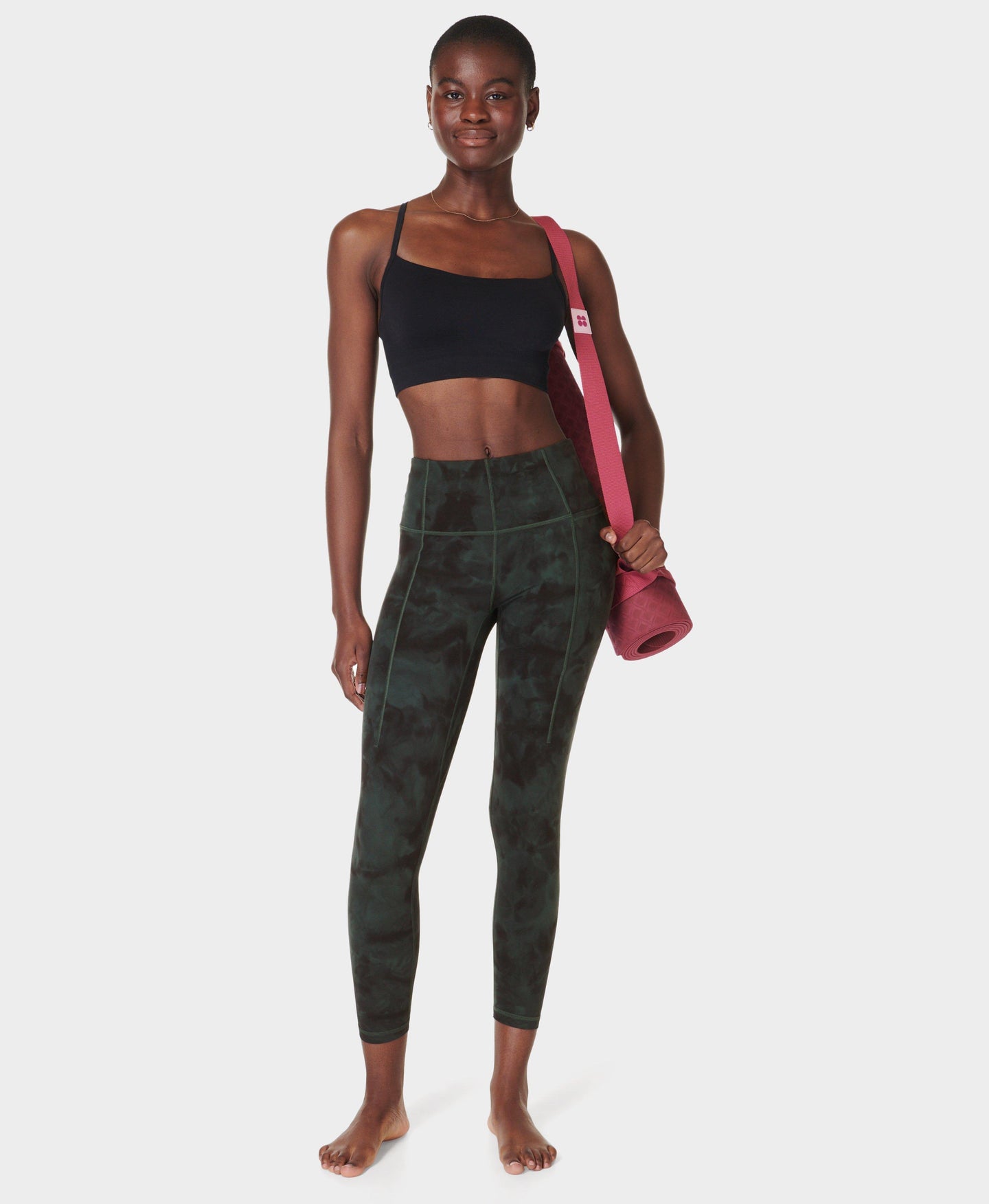 Super Soft Yoga Leggings Sb6916aa Trek-Green-Spray-Dye