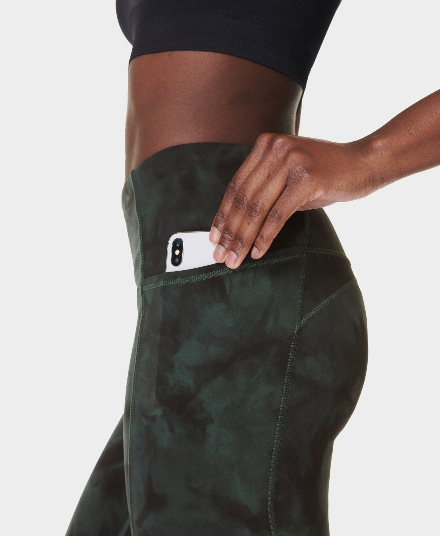 Super Soft Yoga Leggings Sb6916aa Trek-Green-Spray-Dye