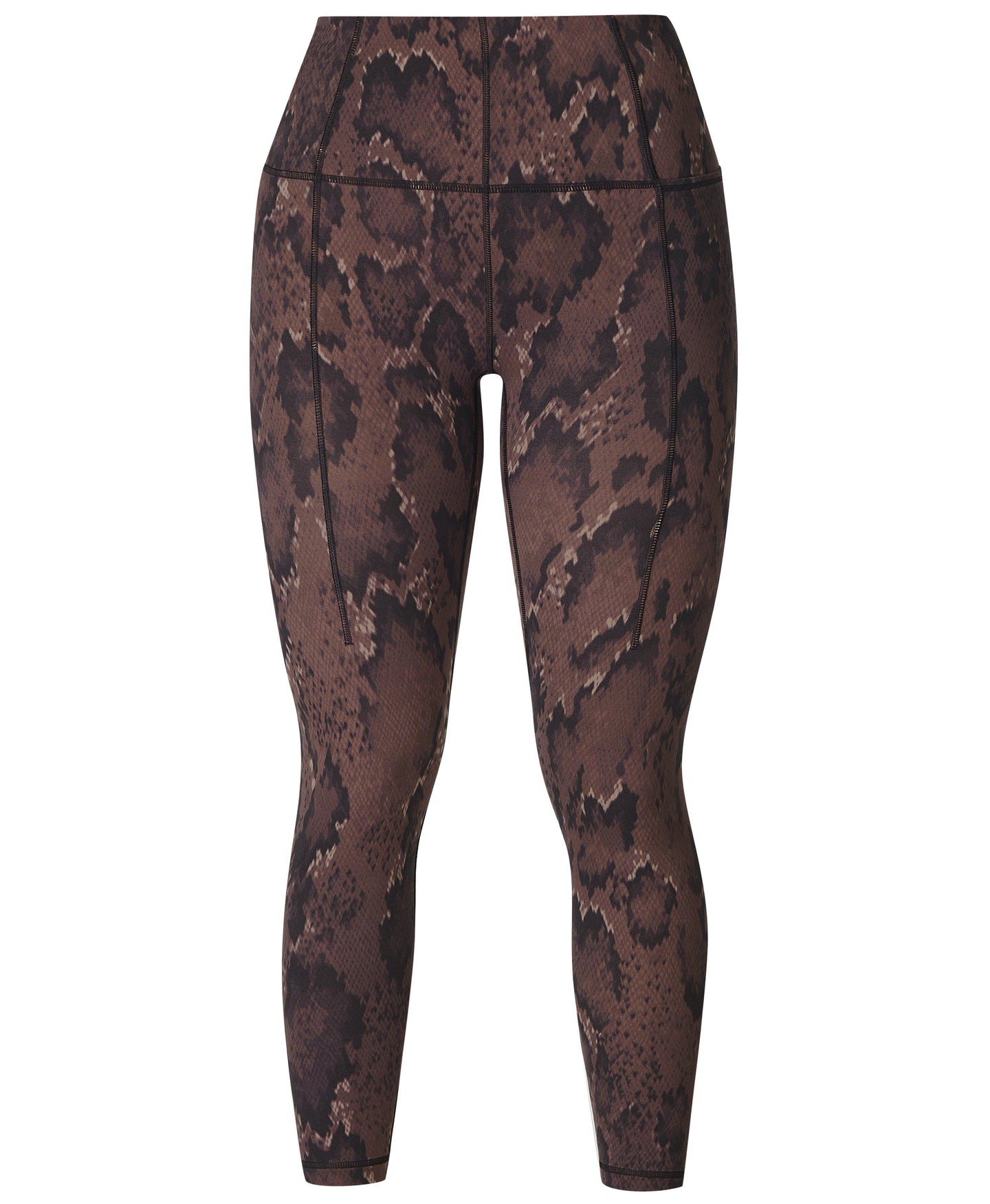 Super Soft 7/8 Yoga Leggings Sb6916a 78 Brown-Python-Print