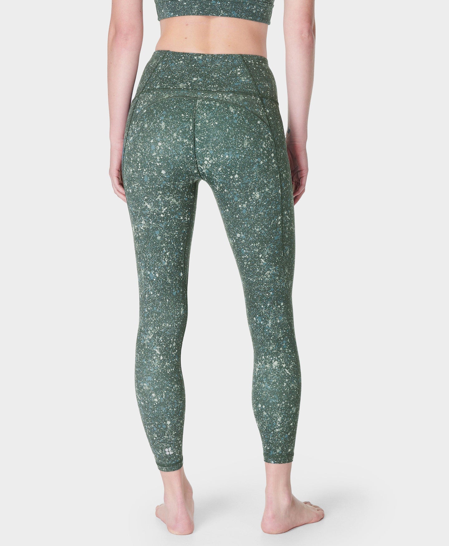 Super Soft 7/8 Yoga Leggings Sb6916a 78 Green-Multi-Speckle