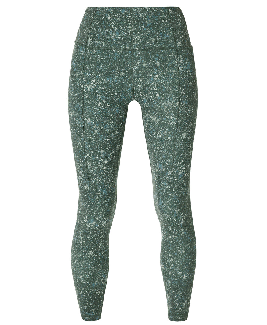 Super Soft 7/8 Yoga Leggings Sb6916a 78 Green-Multi-Speckle